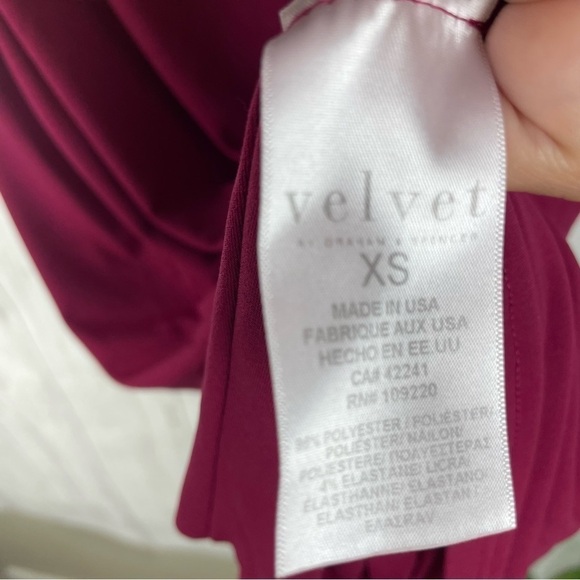 Anthropologie Velvet by Graham & Spencer raspberry dress - Picture 4 of 5